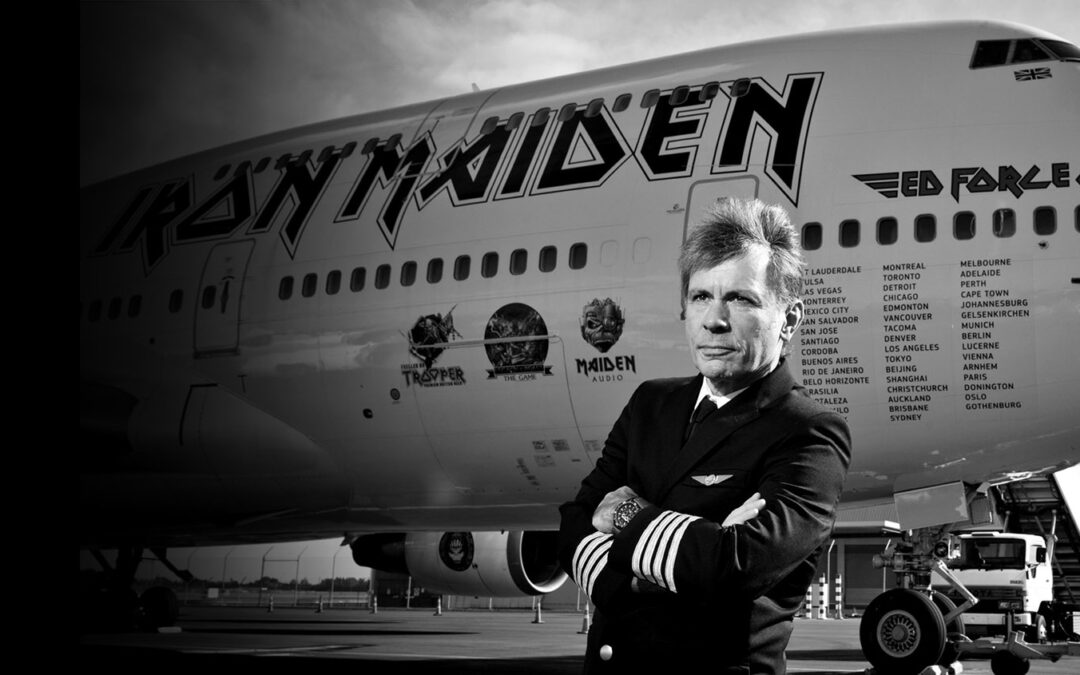 Bruce accidently premieres unreleased Iron Maiden album to air traffic controllers